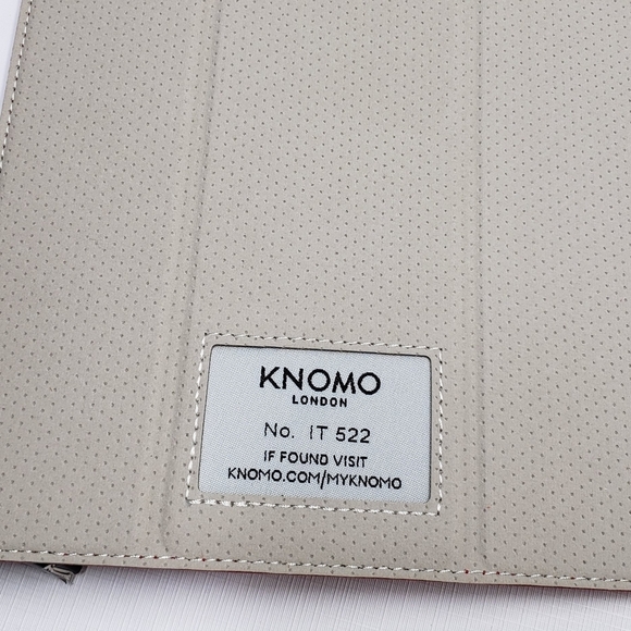 Knomo Leather IPad Air 2 Tablet Folio Cover Red New - Picture 9 of 11